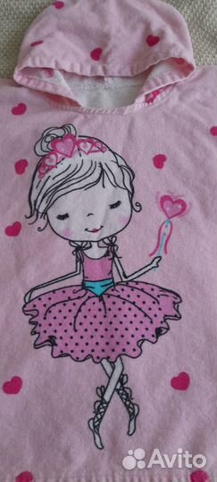 Полотенце - пончо детское, махровый халат