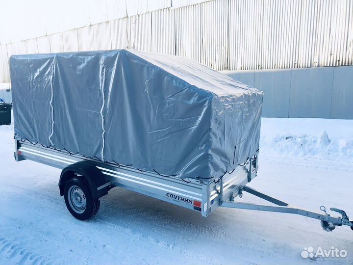 Прицеп 3,5х1,5 Оцинкованный с тентом