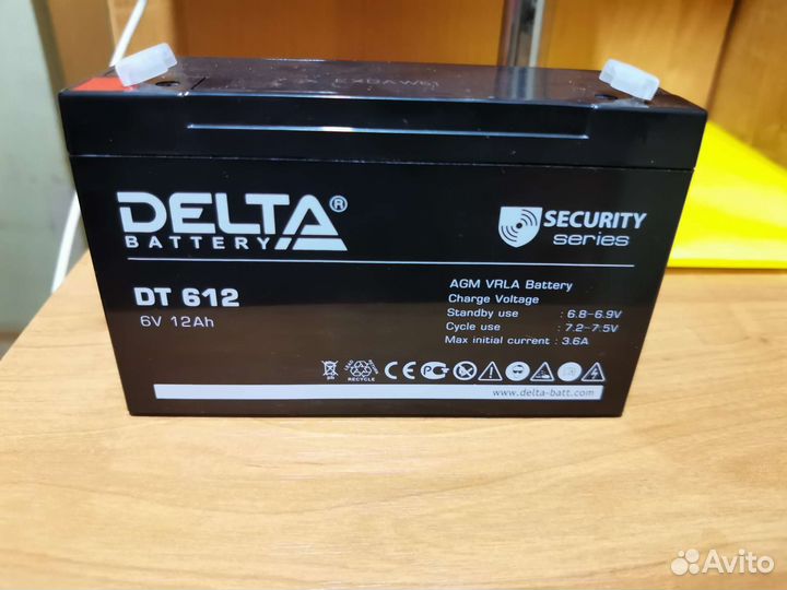 Аккумулятор 6V 12Ah для детских машин