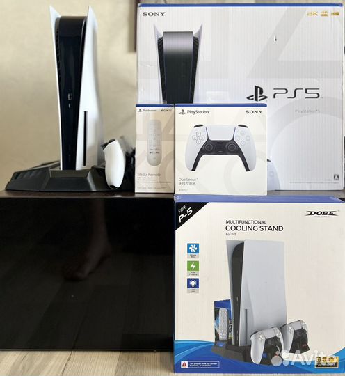 Sony playstation 5 с дисководом 2 джойстика