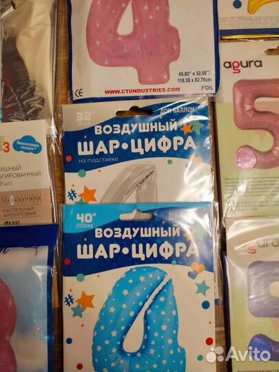 Фольгированные шары цифры