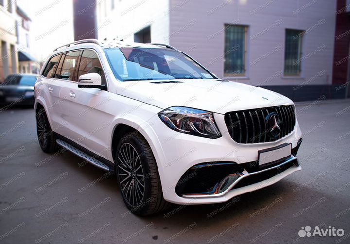 Решетка радиатора GTR на Mercedes GLS 166 хром