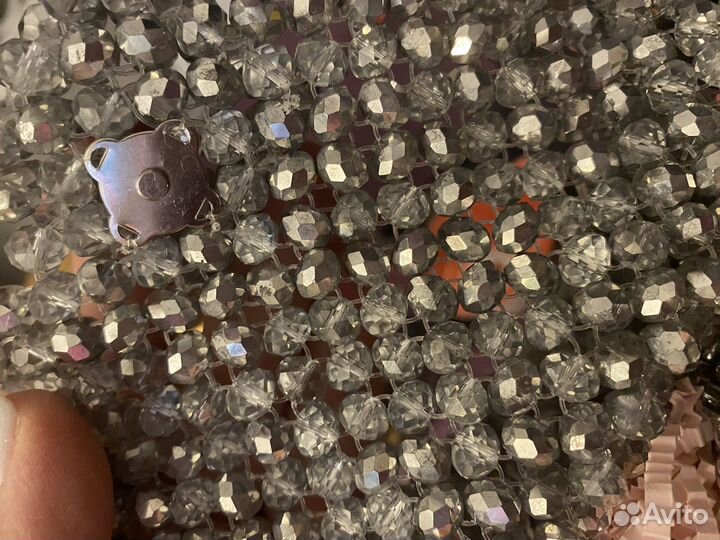 Сумка из хрустальных бусин