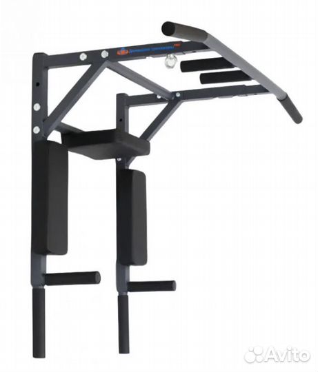 Турник-брусья-пресс (3в1) графит настенный