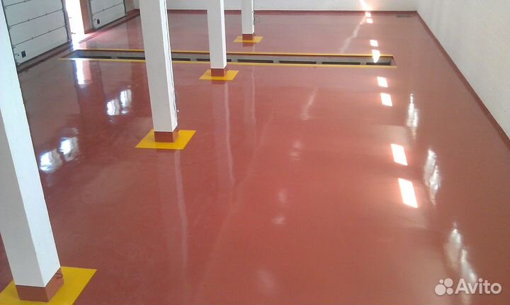 Полимерный пол. Ремонт полимерных полов. Шлифовка