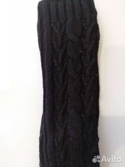 Перчатки вязаные женские длинные