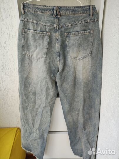 Джинсы женские широкие 48