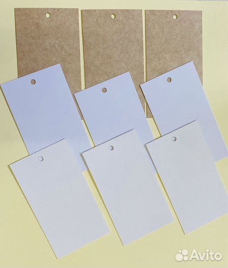 Бирки картонные для одежды