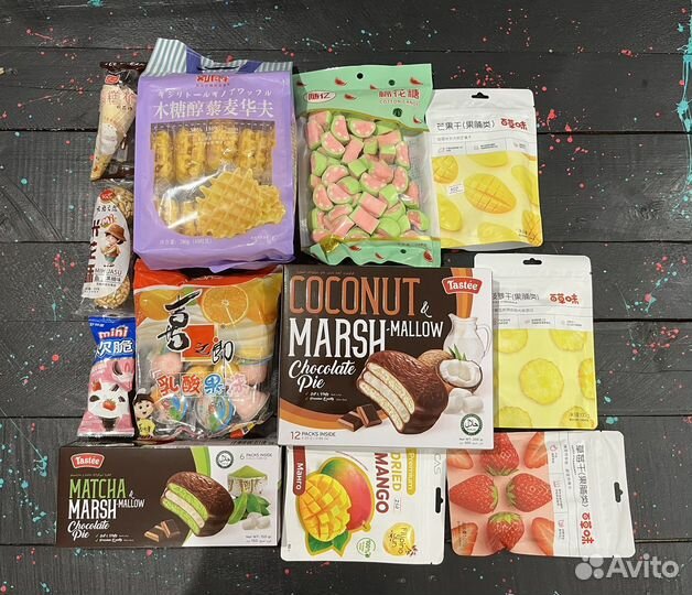 Лапша, сладости, напитки из Азии, США и Европы