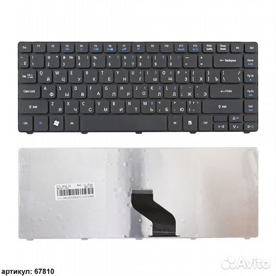 Клавиатура для ноутбука Acer 3810, 3810T, 4810T