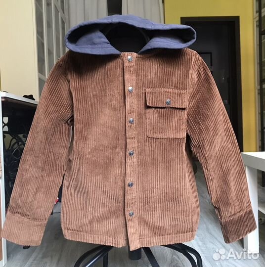 Куртка вельветовая 100% хлопок на мальчика 10 лет