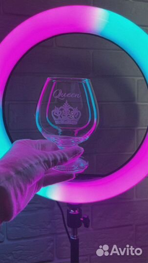 Бокал для коньяка с гравировкой