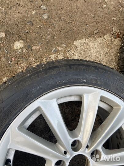 Литые диски r17 5x114 3 с резиной бу