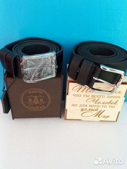 Новый мужской кожаный ремень подарок мужчине