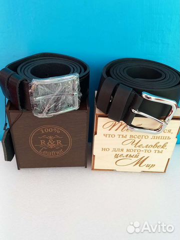 Новый мужской кожаный ремень подарок мужчине