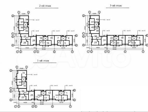 1-к. квартира, 42,4 м², 2/3 эт.