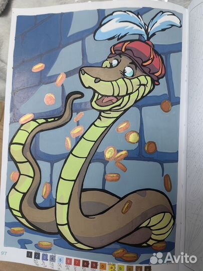 Раскраска дисней по номерам hachette