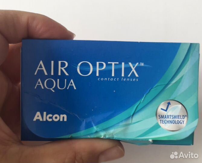 Контактные линзы air optix aqua -6.5
