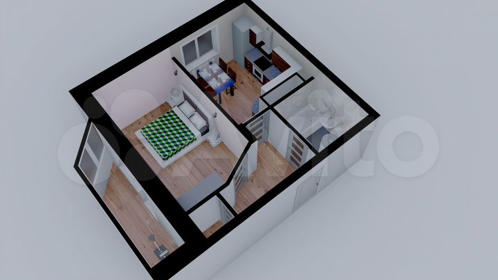 1-к. квартира, 37,8 м², 8/16 эт.