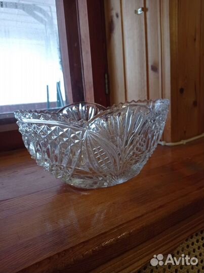 Салатники хрустальные и стекло СССР