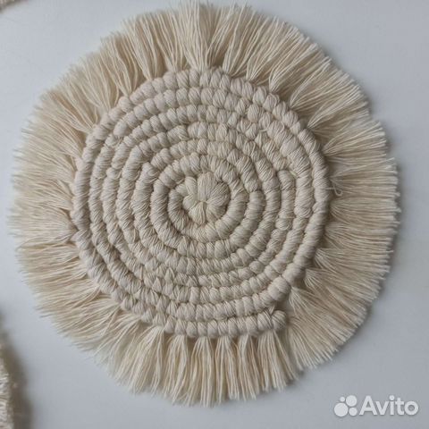 Салфетка макраме подставка под горячее