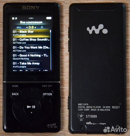 MP3-плеер Sony NWZ-E474