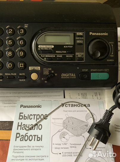 Телефон факс копир Panasonic KX-FT68 и KX-FT37