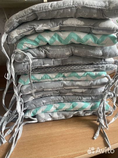 Бортики-подушки в детскую кроватку