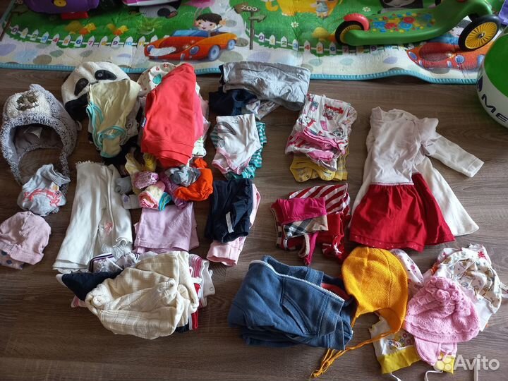 Детские вещи пакетом для девочек до года