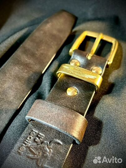 Ремень натуральная кожа ручной работы