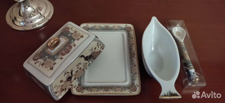 Маслëнка + икорница с ложечкой