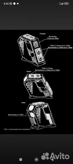 Игровой корпус для пк белый