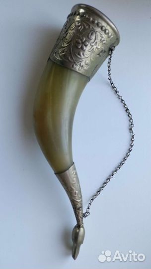 Бокал рог на цепочке СССР