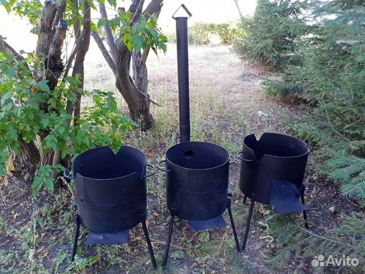 Казан чугунный 4,6,8,10,12,16,22, 30 литровый самы