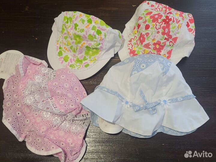 Панамы, кепки и косынки новые