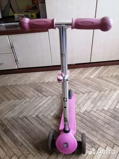 Самокат детский трехколесный с сиденьем