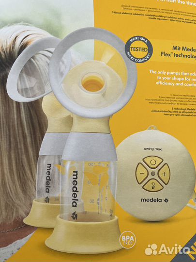 Молокоотсос medela swing maxi flex двойной