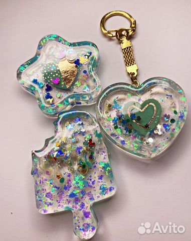 Брелок антистресс из эпоксидной смолы