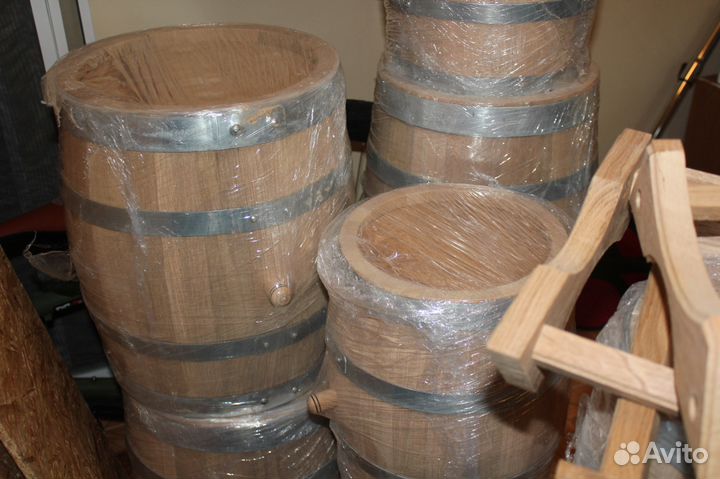 Дубовые бочки для выдержки от 5л до 100л