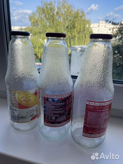 Бутылки стеклянные 0,5л и 1л