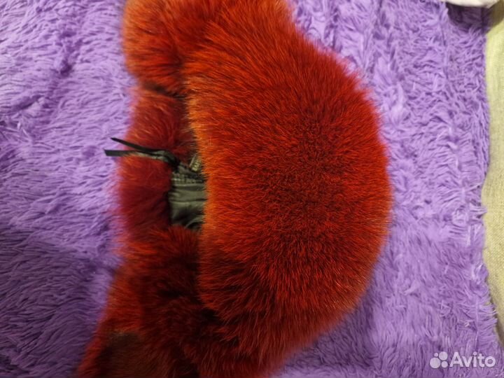 Шапка женская. Мех песец