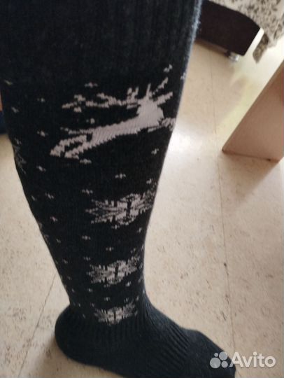 Женские шерстяные чулки