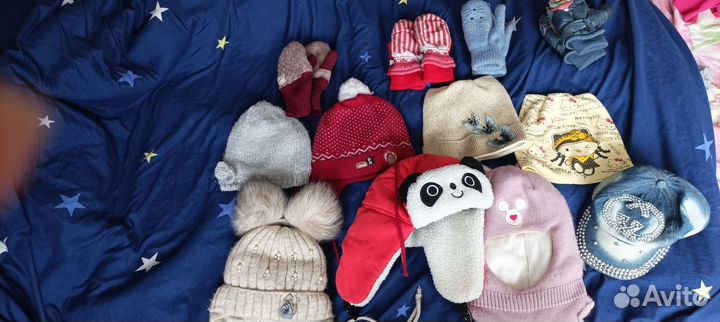 Шапка зимняя для девочки 3-4-5лет