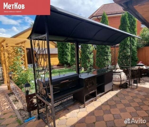 Мангал с крышей
