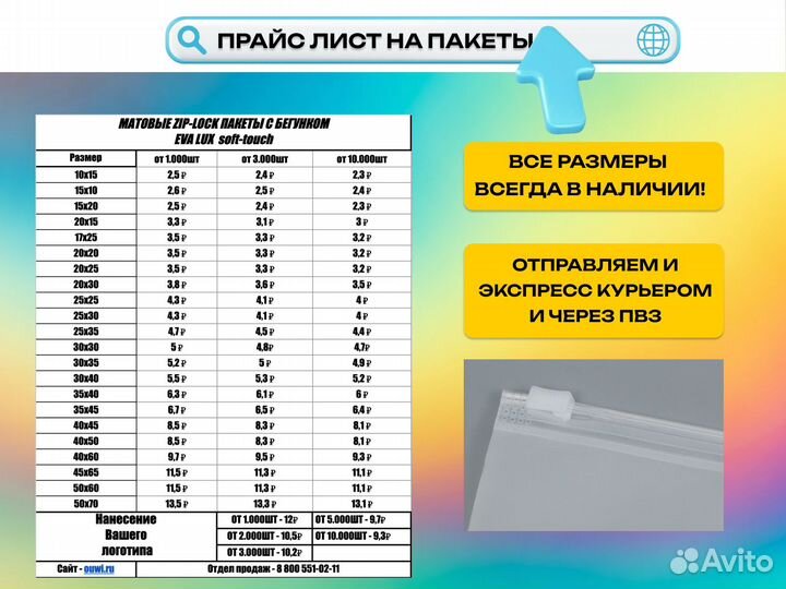 Пакеты зип лок с бегунком, Пакет зип лок оптом