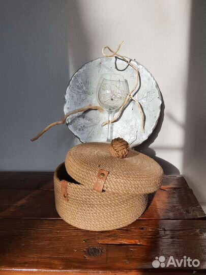 Джутовые корзины, салфетки, ковры I