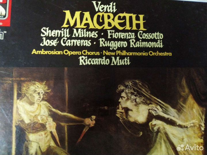 Верди Макбет Хосе Каррерас винил опера