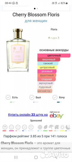 Духи Cherry Blossom Floris