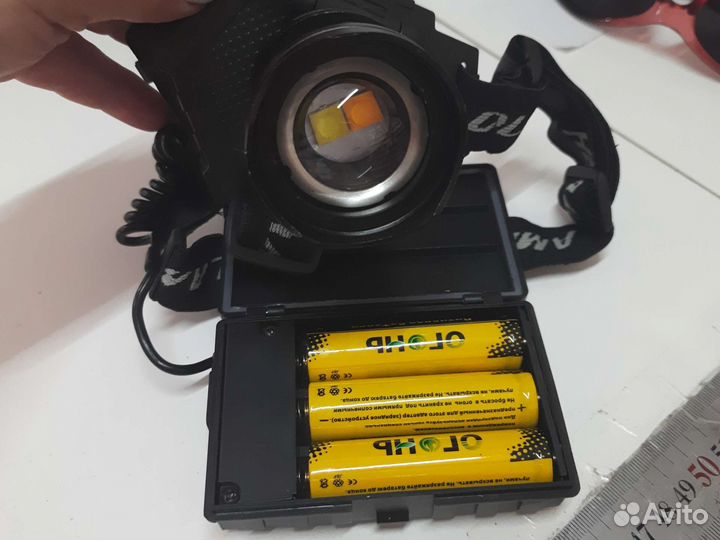 Налобный фонарь аккумуляторный