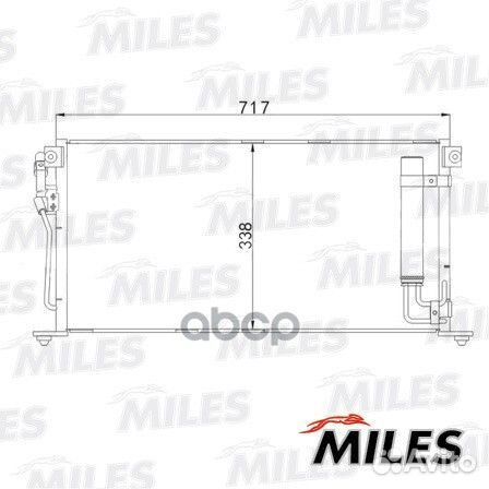 Конденсер Mitsubishi Lancer 1.3/1.6/2.0 03- ACC